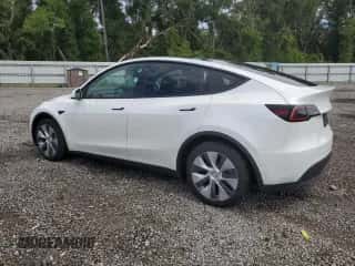 2022 Tesla Model Y Long Range with VIN 7SAYGDEE8NA012335, listed as a Copart auction lot 61217094 with 55,915 mi miles and Non repairable. Bid and sale history available at DreamBid. Image 2.