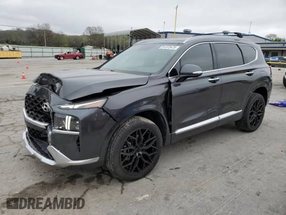 2021 Hyundai Santa Fe Calligraphy z VIN 5NMS5DAL4MH365037, wystawiony jako Copart lot #51372475 z przebiegiem 49 196 mil mil oraz Szkoda całkowita • Salvage title. Historia ofert i sprzedaży dostępna na DreamBid. Obrazek 1.