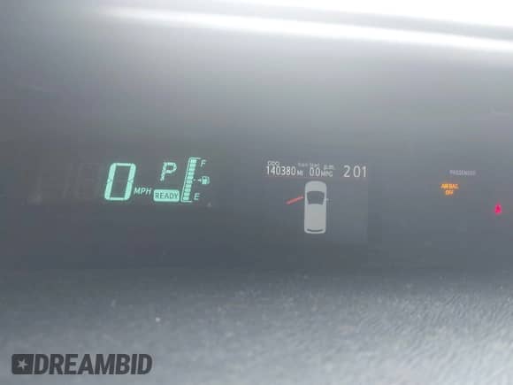 2012 Toyota Prius Two with VIN JTDKDTB33C1019730, listed as a IAAI auction lot 43442290 with 140,380 mi miles and . Bid and sale history available at DreamBid. Image 7.