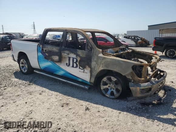 2022 Ram 1500 Big Horn with VIN 1C6RREMTXNN479592, listed as a Copart auction lot 52721085 with Not provided miles and Non repairable. Bid and sale history available at DreamBid. Image 4.