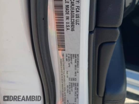 2020 Jeep Grand Cherokee Altitude с VIN 1C4RJEAG0LC369246, выставлен на аукционе Copart как лот 46697955 с пробегом 86 835 миль миль и Списание • Salvage title. История ставок и продаж доступна на DreamBid. Изображение 14.