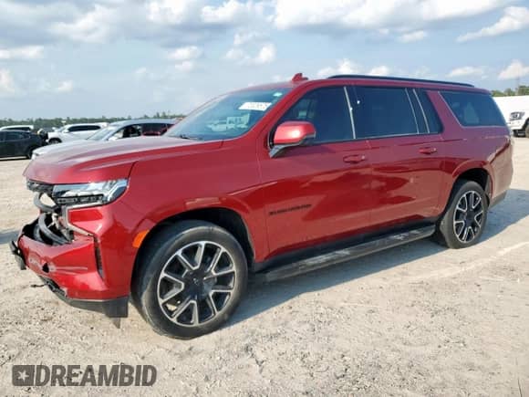 2023 Chevrolet Suburban RST с VIN 1GNSKEKD1PR284445, выставлен на аукционе Copart как лот 72029575 с пробегом 63 659 миль миль и Списание • Salvage title. История ставок и продаж доступна на DreamBid. Изображение 1.