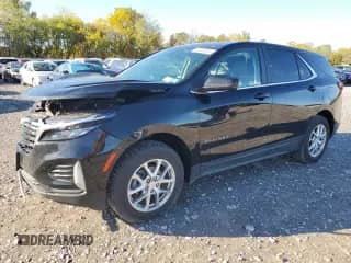 2022 Chevrolet Equinox LT with VIN 3GNAXUEV1NL161874, listed as a Copart auction lot 82290045 with 61,437 mi miles and Salvage title. Bid and sale history available at DreamBid. Image 1.