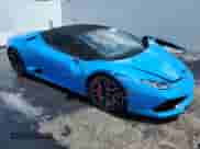 2016 Lamborghini Huracan LP 610-4 with VIN ZHWUR1ZF5GLA04553, listed as a Copart auction lot 57830675 with 15,820 mi miles and Salvage title. Bid and sale history available at DreamBid. Image 4.