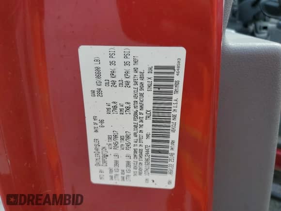 2006 Dodge 1500 SLT with VIN 1D7HU16206J244472, listed as a Copart auction lot 71201095 with 201,673 mi miles and Salvage title. Bid and sale history available at DreamBid. Image 12.