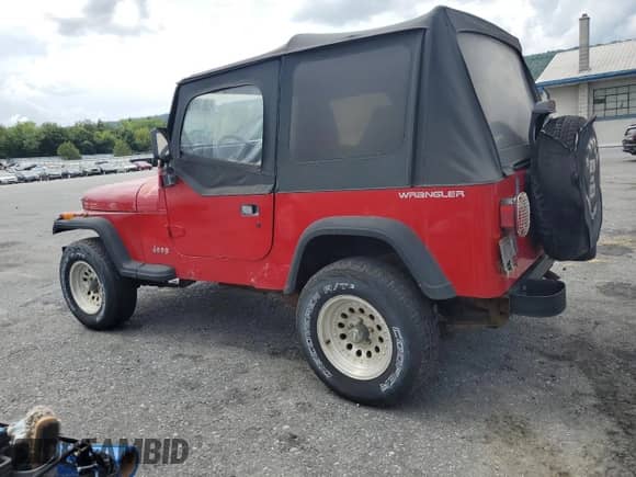 1995 Jeep Wrangler S with VIN 1J4FY19P8SP222203, listed as a Copart auction lot 68830925 with 172,747 mi miles and Clean title. Bid and sale history available at DreamBid. Image 2.