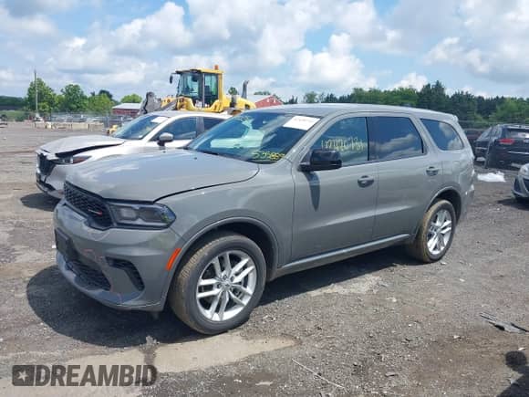 2025 Dodge Durango GT with VIN 1C4RDJDG4SC535889, listed as a IAAI auction lot 42420731 with 2,572 mi miles and . Bid and sale history available at DreamBid. Image 14.