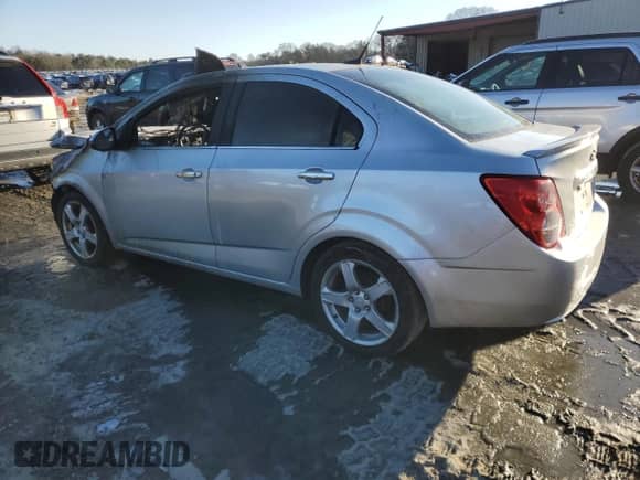 2013 Chevrolet Sonic LTZ with VIN 1G1JE5SH1D4107068, listed as a Copart auction lot 53429765 with Not provided miles and Non repairable. Bid and sale history available at DreamBid. Image 2.