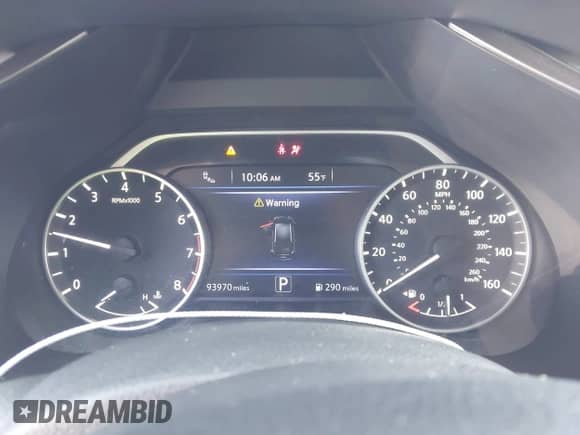 2020 Nissan Murano SV with VIN 5N1AZ2BS0LN148155, listed as a IAAI auction lot 43143147 with 93,970 mi miles and . Bid and sale history available at DreamBid. Image 7.