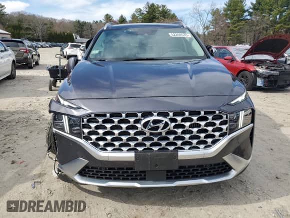 2022 Hyundai Santa Fe Limited with VIN KM8S7DA20NU050744, listed as a Copart auction lot 52359535 with 47,565 mi miles and Salvage title. Bid and sale history available at DreamBid. Image 5.