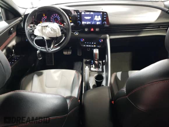 2021 Hyundai Elantra N Line z VIN KMHLR4AF9MU138496, wystawiony jako Copart lot #57651595 z przebiegiem 55 075 mil mil oraz Szkoda całkowita • Salvage title. Historia ofert i sprzedaży dostępna na DreamBid. Obrazek 8.