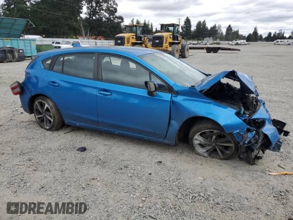 2023 Subaru Impreza Special Sports with VIN 4S3GTAL67P3712204, listed as a Copart auction lot 64057005 with Not provided miles and Salvage title. Bid and sale history available at DreamBid. Image 4.