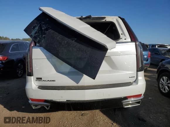 2022 Cadillac Escalade Premium Luxury с VIN 1GYS4BKL6NR153415, выставлен на аукционе Copart как лот 73532174 с пробегом 70 148 миль миль и Списание • Salvage title. История ставок и продаж доступна на DreamBid. Изображение 6.