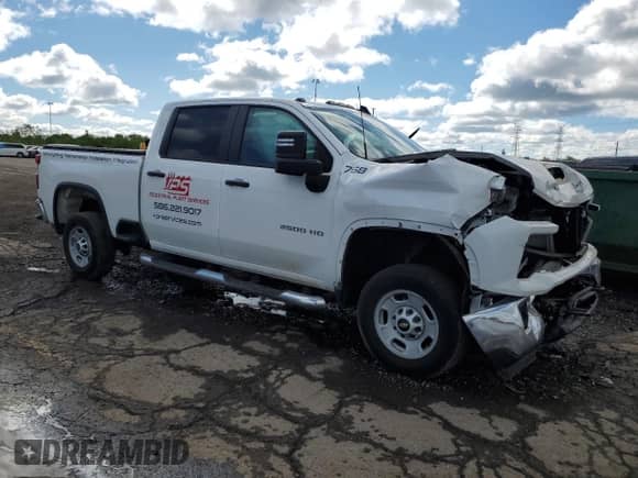 2024 Chevrolet Silverado 2500HD Work Truck с VIN 2GC4YLE75R1139768, выставлен на аукционе Copart как лот 57977715 с пробегом 38 606 миль миль и Списание • Salvage title. История ставок и продаж доступна на DreamBid. Изображение 4.