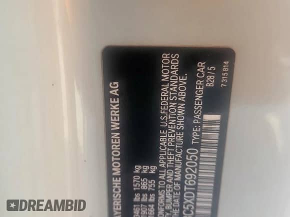 2013 MINI Hardtop with VIN WMWSU3C5XDT692050, listed as a Copart auction lot 61934885 with 117,209 mi miles and Clean title. Bid and sale history available at DreamBid. Image 12.