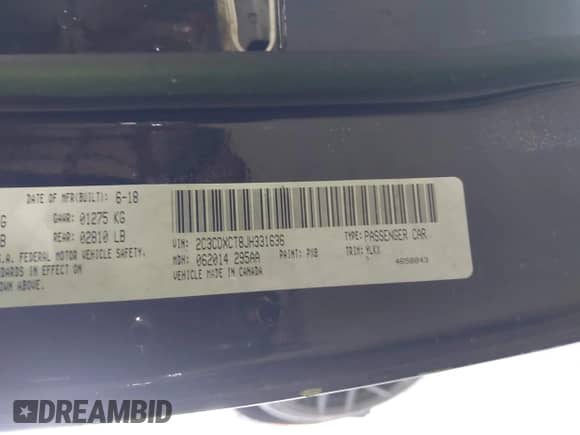 2018 Dodge Charger R/T z VIN 2C3CDXCT8JH331636, wystawiony jako IAAI lot #43083523 z przebiegiem 136 301 mil mil oraz . Historia ofert i sprzedaży dostępna na DreamBid. Obrazek 9.