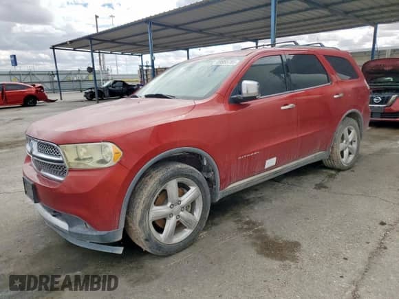 2011 Dodge Durango Citadel with VIN 1D4SE5GT8BC593618, listed as a Copart auction lot 69955785 with 168,747 mi miles and Salvage title. Bid and sale history available at DreamBid. Image 1.
