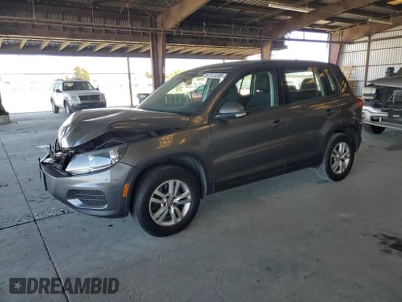 2014 Volkswagen Tiguan S z VIN WVGAV3AX8EW556155, wystawiony jako Copart lot #67572205 z przebiegiem 151 963 mil mil oraz Szkoda całkowita • Salvage title. Historia ofert i sprzedaży dostępna na DreamBid. Obrazek 1.
