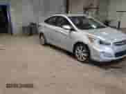 2014 Hyundai Accent GLS z VIN KMHCU4AE1EU588814, wystawiony jako Copart lot #80934265 z przebiegiem Nie podano mil oraz Szkoda całkowita • Salvage title. Historia ofert i sprzedaży dostępna na DreamBid. Obrazek 13.