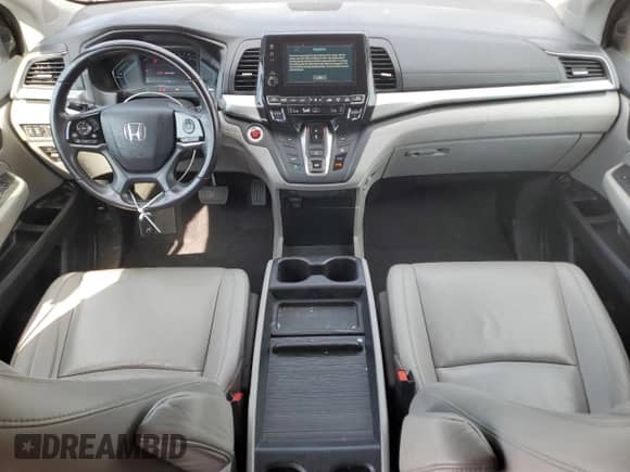 2019 Honda Odyssey EX-L with VIN 5FNRL6H7XKB031649, listed as a Copart auction lot 67811445 with 99,259 mi miles and Salvage title. Bid and sale history available at DreamBid. Image 8.