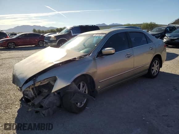 2003 Honda Accord EX с VIN 1HGCM665X3A079247, выставлен на аукционе Copart как лот 80134245 с пробегом 163 167 миль миль и Списание • Salvage title. История ставок и продаж доступна на DreamBid. Изображение 1.