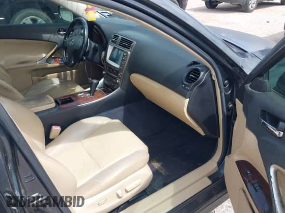 2008 Lexus IS 350 with VIN JTHBE262685018305, listed as a IAAI auction lot 42704629 with 224,697 mi miles and . Bid and sale history available at DreamBid. Image 5.