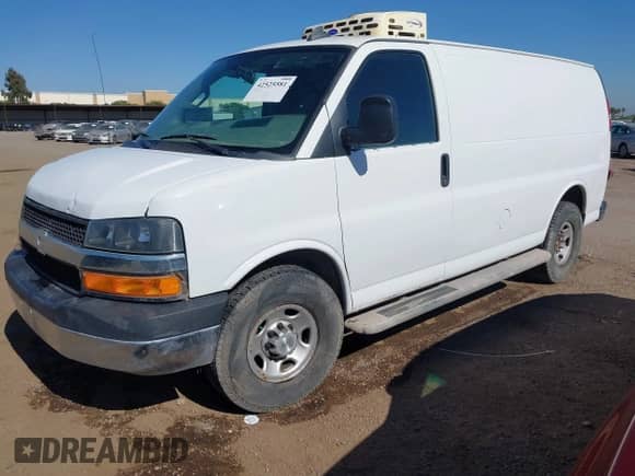 2021 Chevrolet Express Cargo with VIN 1GCWGAF71M1242604, listed as a IAAI auction lot 42525581 with Not provided miles and . Bid and sale history available at DreamBid. Image 2.