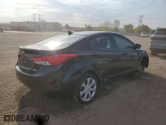 2013 Hyundai Elantra Limited with VIN 5NPDH4AE7DH421041, listed as a Copart auction lot 84983675 with 166,926 mi miles and Salvage title. Bid and sale history available at DreamBid. Image 3.