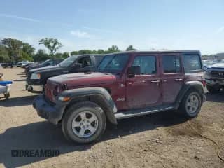 2021 Jeep Wrangler Unlimited Sport с VIN 1C4HJXKNXMW659420, выставлен на аукционе Copart как лот 70335385 с пробегом Не указан миль и Списание • Salvage title. История ставок и продаж доступна на DreamBid. Изображение 1.