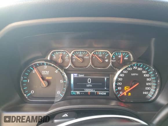 2016 Chevrolet Silverado 1500 LTZ z VIN 3GCUKSEC8GG377255, wystawiony jako Copart lot #80504585 z przebiegiem 102 004 mil mil oraz Szkoda całkowita • Salvage title. Historia ofert i sprzedaży dostępna na DreamBid. Obrazek 9.