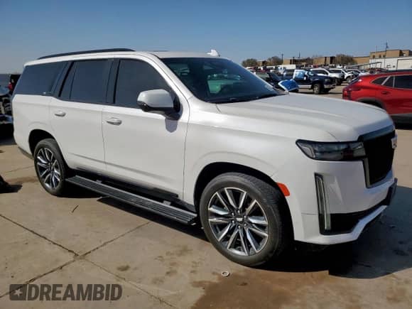 2021 Cadillac Escalade Sport with VIN 1GYS3EKL4MR261678, listed as a Copart auction lot 49279175 with 61,057 mi miles and Clean title. Bid and sale history available at DreamBid. Image 4.