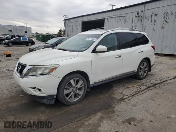 2014 Nissan Pathfinder S with VIN 5N1AR2MN7EC680024, listed as a Copart auction lot 86530085 with 169,970 mi miles and Clean title. Bid and sale history available at DreamBid. Image 1.