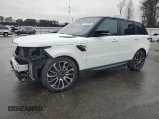 2019 Land Rover Range Rover Sport SE with VIN SALWG2RV2KA837029, listed as a Copart auction lot 44744225 with 45,454 mi miles and Salvage title. Bid and sale history available at DreamBid. Image 1.