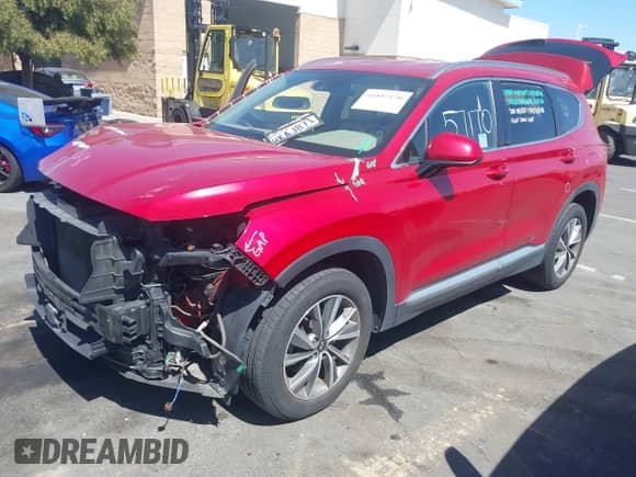 2019 Hyundai Santa Fe SEL with VIN 5NMS33AD7KH113627, listed as a IAAI auction lot 41857170 with 75,813 mi miles and . Bid and sale history available at DreamBid. Image 22.