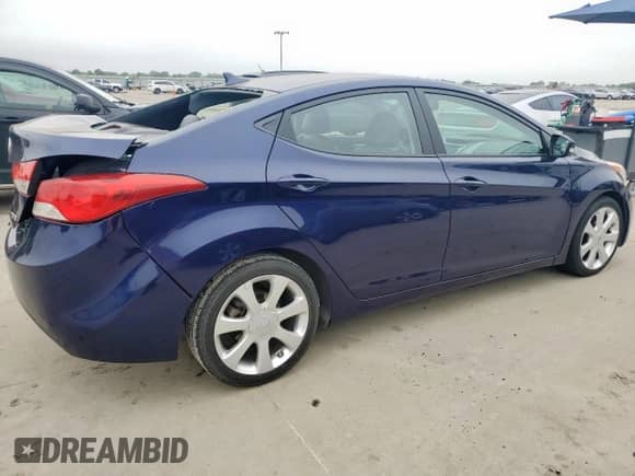 2013 Hyundai Elantra Limited with VIN 5NPDH4AE5DH212588, listed as a Copart auction lot 59755655 with 118,314 mi miles and Clean title. Bid and sale history available at DreamBid. Image 3.