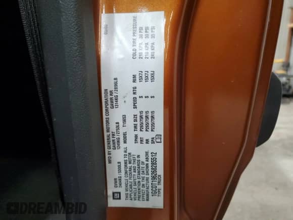 2006 Chevrolet Colorado Work Truck с VIN 1GCDT196268285512, выставлен на аукционе Copart как лот 80541544 с пробегом 124 196 миль миль и Чистый • Clean title. История ставок и продаж доступна на DreamBid. Изображение 12.