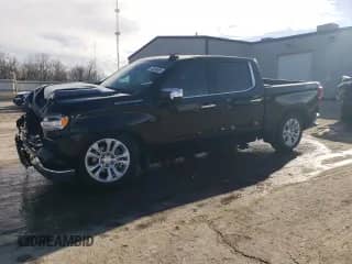 2022 Chevrolet Silverado 1500 LTZ with VIN 3GCUDGET4NG672227, listed as a Copart auction lot 45856995 with 41,674 mi miles and Salvage title. Bid and sale history available at DreamBid. Image 1.