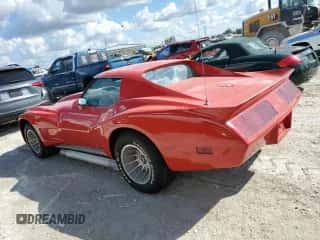 1977 Chevrolet Corvette с VIN 1Z37L7S439726, выставлен на аукционе Copart как лот 77239254 с пробегом 44 403 миль миль и Списание • Salvage title. История ставок и продаж доступна на DreamBid. Изображение 2.