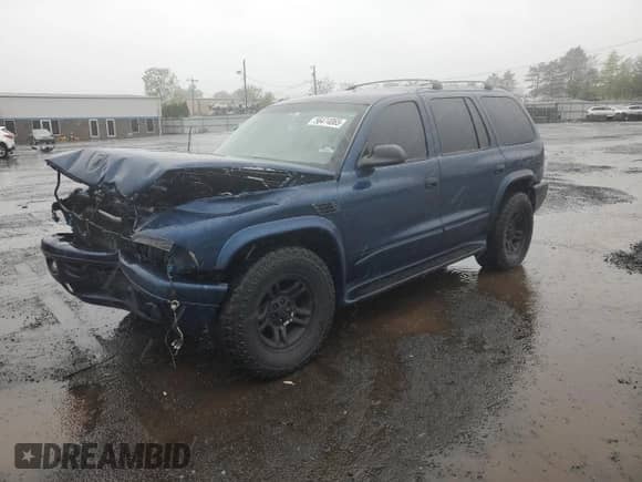 2001 Dodge Durango with VIN 1B4HS28N21F630316, listed as a Copart auction lot 59976705 with 194,888 mi miles and Non repairable. Bid and sale history available at DreamBid. Image 1.