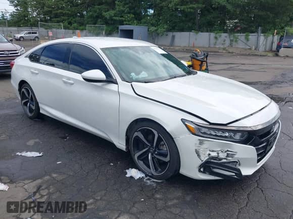 2018 Honda Accord Sport с VIN 1HGCV1F38JA106327, выставлен на аукционе IAAI как лот 42763297 с пробегом 110 838 миль миль и . История ставок и продаж доступна на DreamBid. Изображение 1.