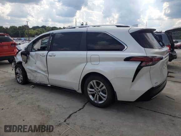 2023 Toyota Sienna Platinum с VIN 5TDESKFC4PS079869, выставлен на аукционе Copart как лот 69008395 с пробегом Не указан миль и Списание • Salvage title. История ставок и продаж доступна на DreamBid. Изображение 2.