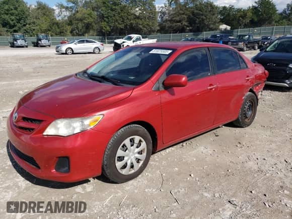 2011 Toyota Corolla S with VIN 2T1BU4EE0BC543074, listed as a Copart auction lot 81825585 with 104,388 mi miles and Salvage title. Bid and sale history available at DreamBid. Image 1.
