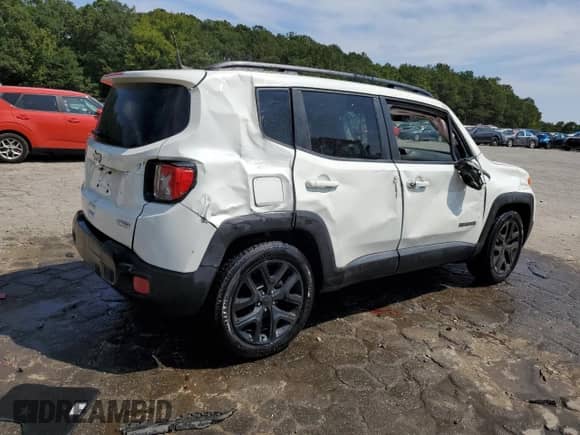 2018 Jeep Renegade Altitude with VIN ZACCJABB7JPH62171, listed as a Copart auction lot 71546175 with 88,886 mi miles and Salvage title. Bid and sale history available at DreamBid. Image 3.