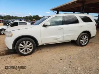 2012 Dodge Durango Crew with VIN 1C4RDHDG3CC257898, listed as a Copart auction lot 82149875 with 191,702 mi miles and Salvage title. Bid and sale history available at DreamBid. Image 1.