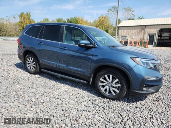 2019 Honda Pilot EX-L z VIN 5FNYF6H51KB099680, wystawiony jako Copart lot #81247275 z przebiegiem 96 221 mil mil oraz Szkoda całkowita • Salvage title. Historia ofert i sprzedaży dostępna na DreamBid. Obrazek 4.