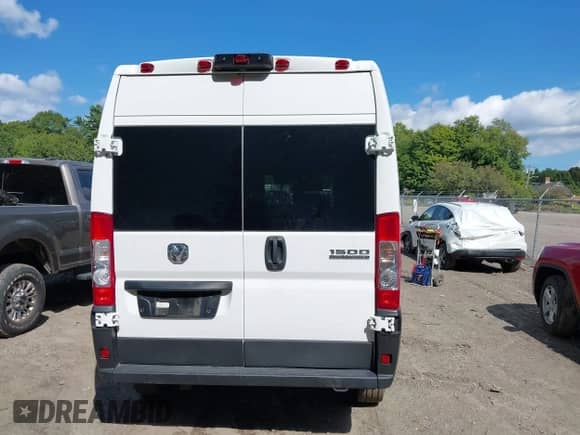 2023 Ram ProMaster Cargo with VIN 3C6LRVBG6PE566859, listed as a IAAI auction lot 43113301 with 27,201 mi miles and . Bid and sale history available at DreamBid. Image 16.
