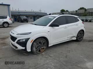 2023 Hyundai Kona N Line z VIN KM8K33A30PU005269, wystawiony jako Copart lot #71893285 z przebiegiem 38 661 mil mil oraz Szkoda całkowita • Salvage title. Historia ofert i sprzedaży dostępna na DreamBid. Obrazek 1.