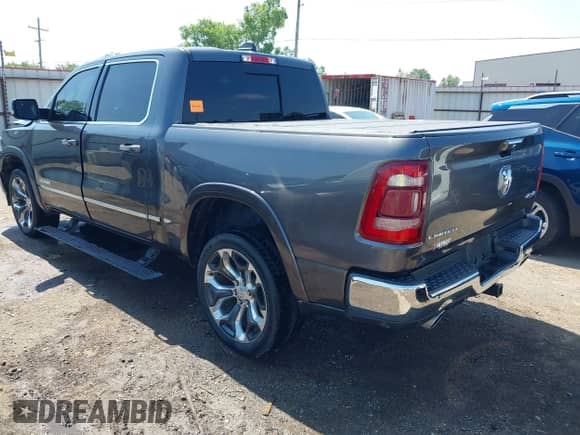 2019 Ram 1500 Limited with VIN 1C6SRFHT4KN552775, listed as a IAAI auction lot 42389837 with 92,950 mi miles and . Bid and sale history available at DreamBid. Image 3.
