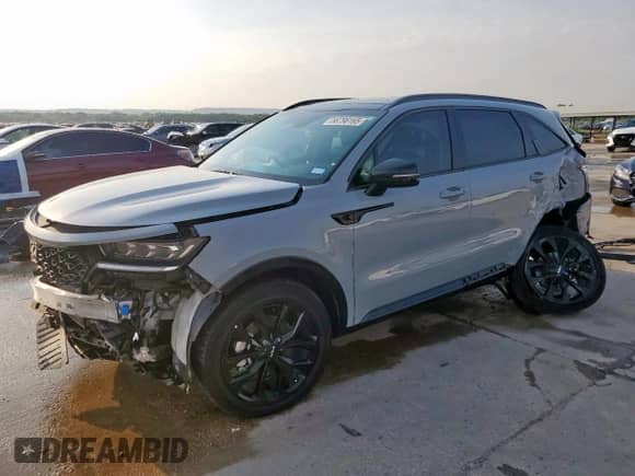 2023 Kia Sorento X-Line SX Prestige with VIN 5XYRKDLFXPG239200, listed as a Copart auction lot 56796165 with 34,668 mi miles and Salvage title. Bid and sale history available at DreamBid. Image 1.