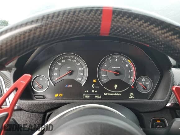 2017 BMW M3 z VIN WBS8M9C37H5G86176, wystawiony jako Copart lot #61449215 z przebiegiem 71 108 mil mil oraz Szkoda całkowita • Salvage title. Historia ofert i sprzedaży dostępna na DreamBid. Obrazek 9.